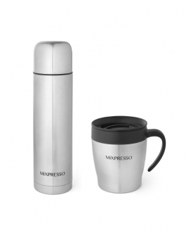 Coffee Flask +Coffee Mug, Stainless Steel